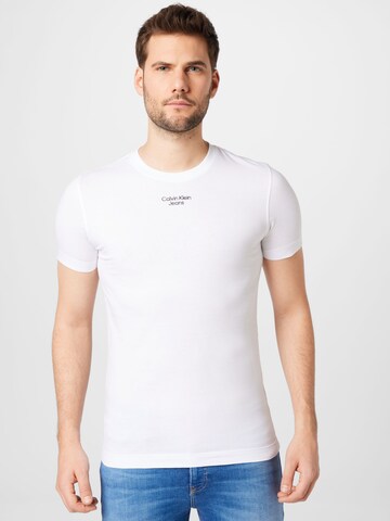 Calvin Klein Jeans T-Shirt in Weiß: predná strana