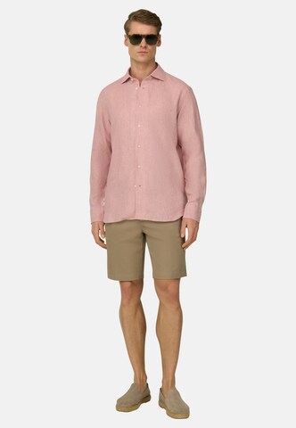 Coupe regular Chemise Boggi Milano en rose