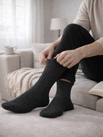 NERS Socks 'Wool Nordic' in Grey