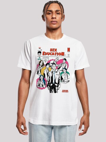 F4NT4STIC Shirt 'Sex Education Netflix TV Series' in White: front