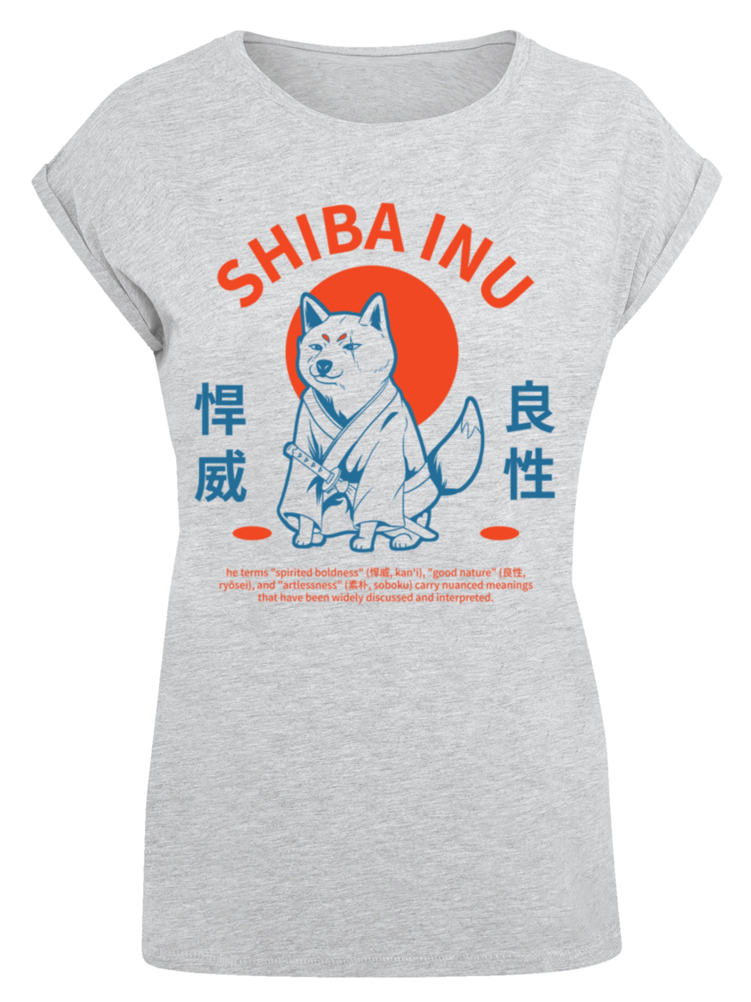 T-shirt 'Japanischer Shiba Inu Hund' F4NT4STIC en gris : devant