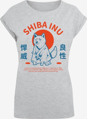 T-shirt 'Japanischer Shiba Inu Hund' F4NT4STIC en gris : devant