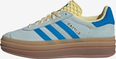 ADIDAS ORIGINALS Baskets basses 'GAZELLE' en bleu / bleu clair / jaune, Vue avec produit