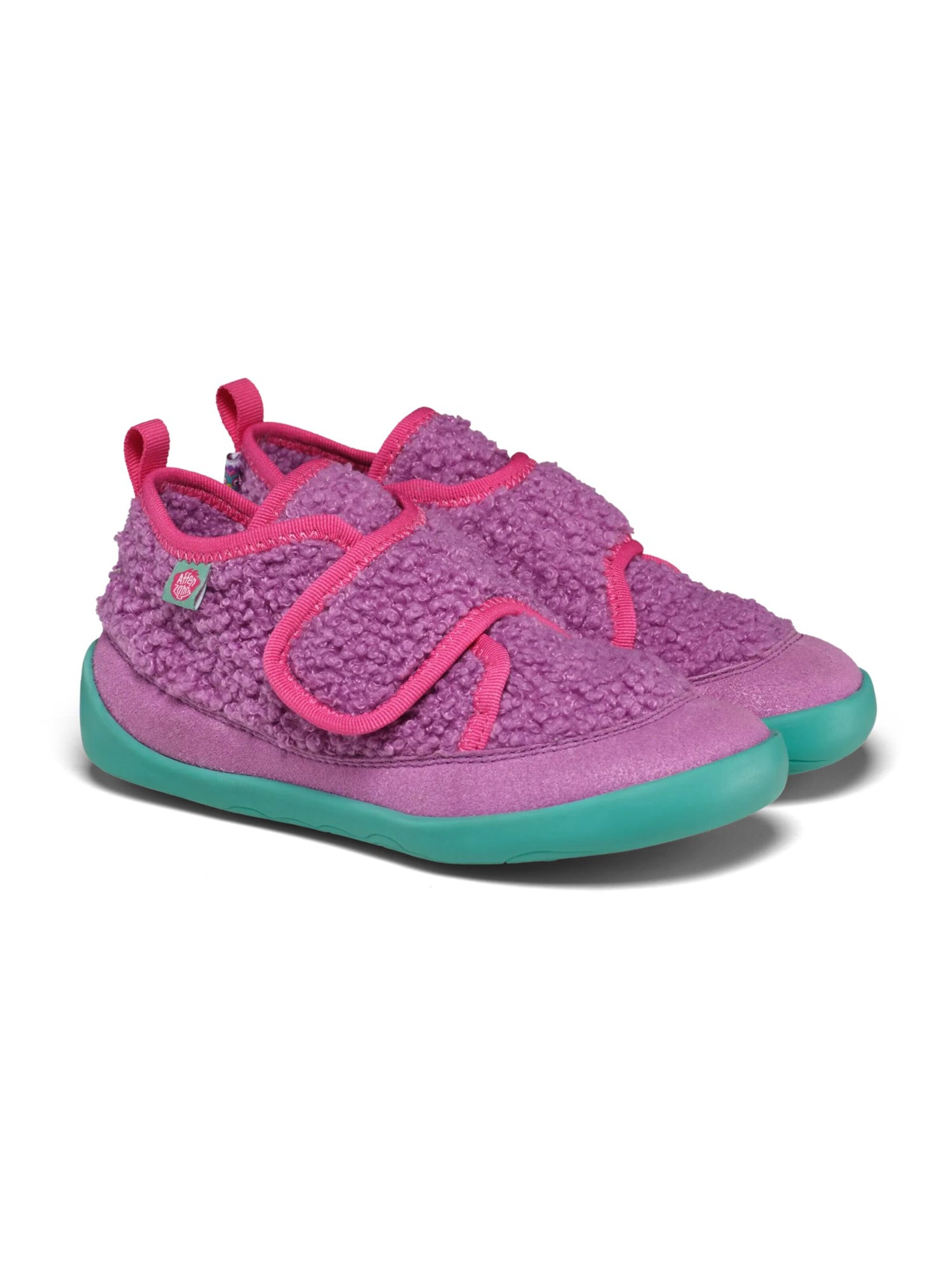 Affenzahn Slippers 'Vegan Fleecy Vegan Fleecy' in Purple