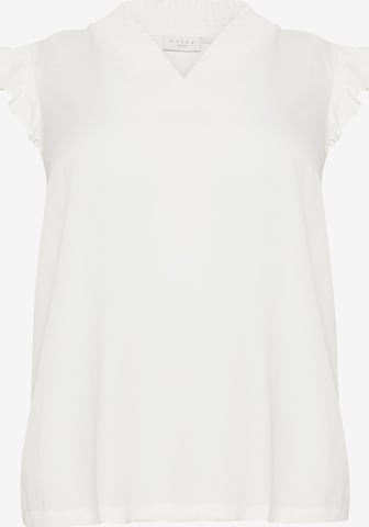 KAFFE CURVE Bluza 'Dahlie' | bela barva: sprednja stran