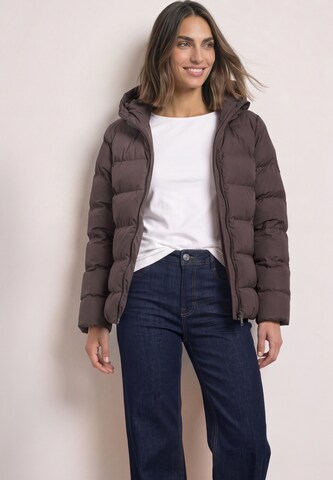 STREET ONE Winter Jacket in Brown: front