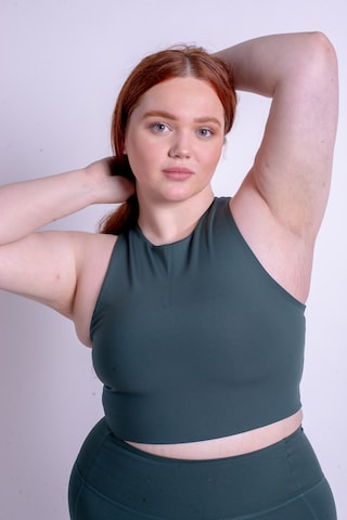 Girlfriend Collective Bustier Sports-BH 'Dylan' i blå