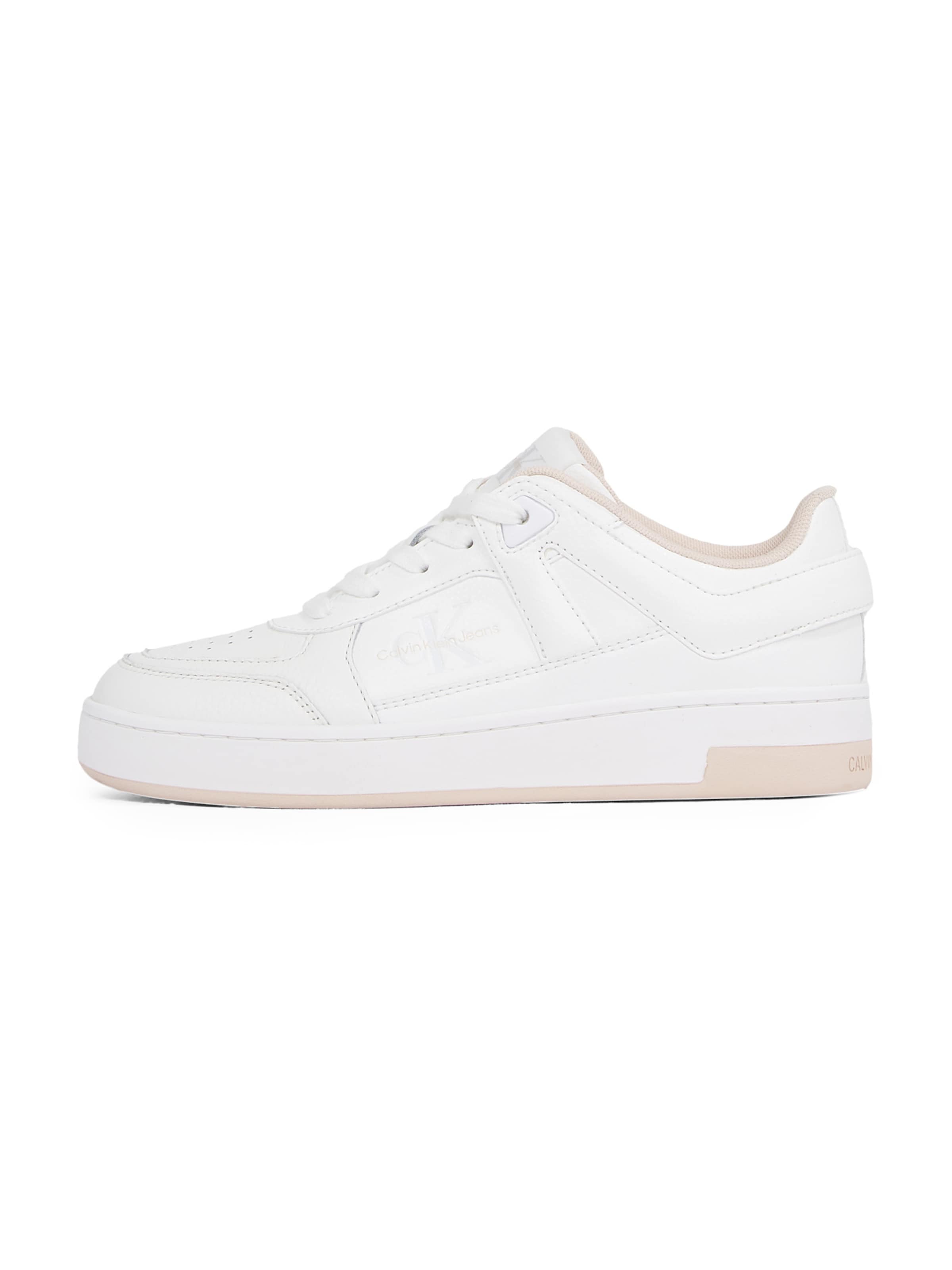 Sneaker low 'BASKET' de la Calvin Klein pe alb: față