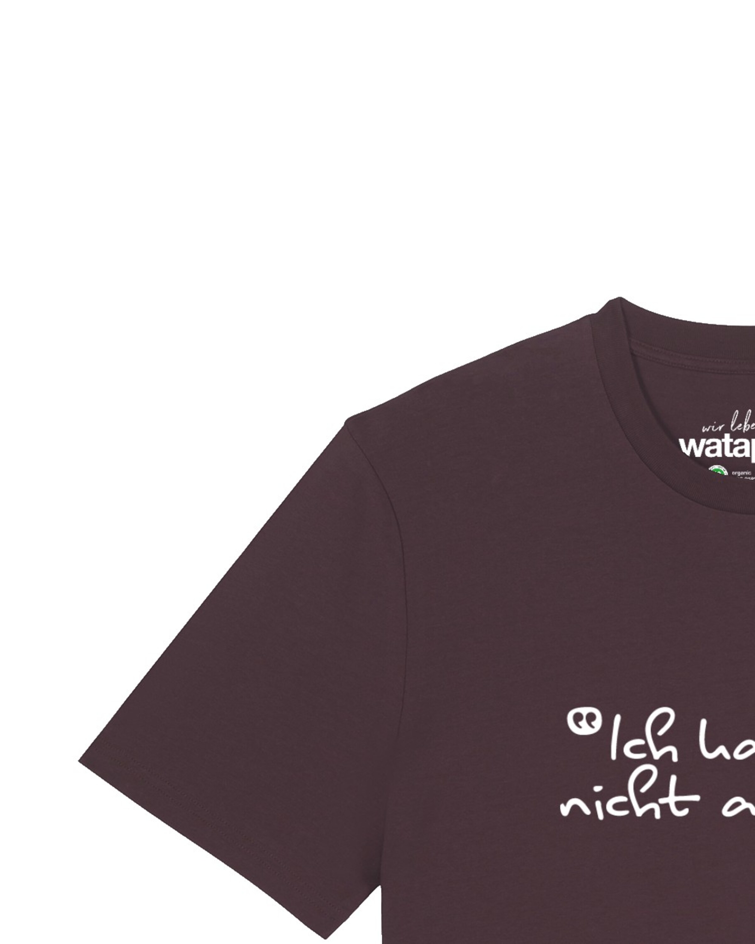 Maglietta 'Ich Kann So Nicht Arbeiten' di Watapparel in rosso