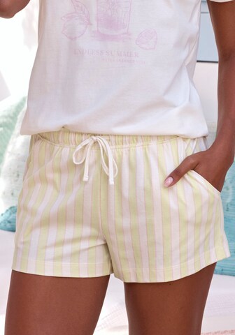 VIVANCE Pajama pants 'Dreams' in Yellow: front