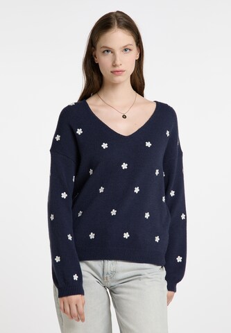 Pull-over DreiMaster Vintage en bleu : devant