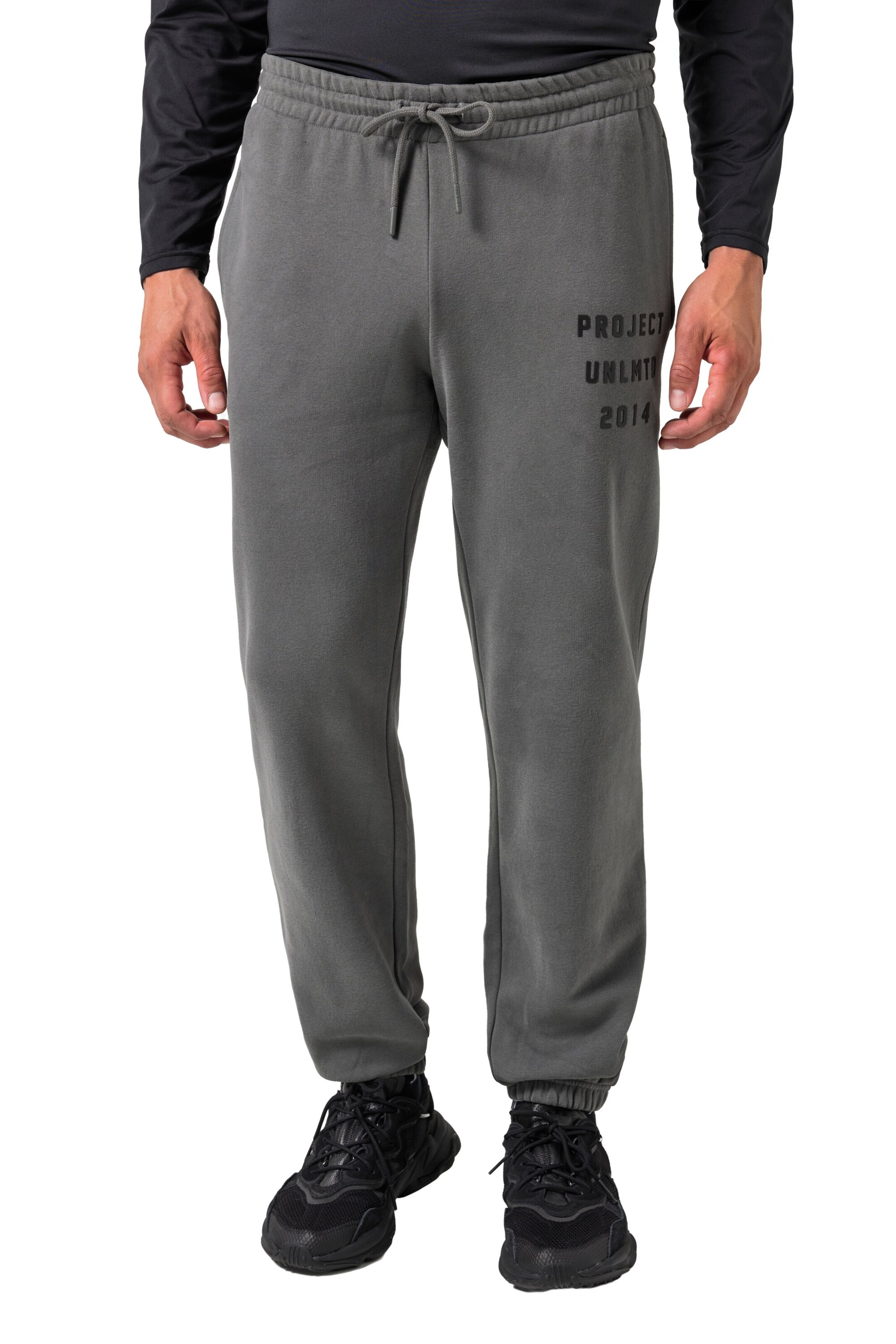 JAY-PI Regular Athletic Pants in Grey: front