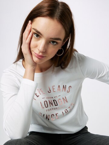 Pepe Jeans T-shirt 'RIO' i vit