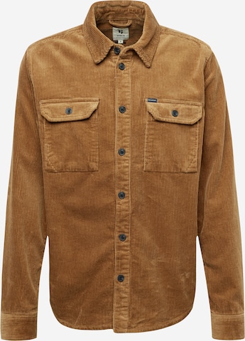 GARCIA Regular fit Button Up Shirt in Brown: front