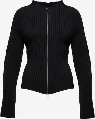 V S P Strickjacke 'Dulcie' in Schwarz: Vorderseite