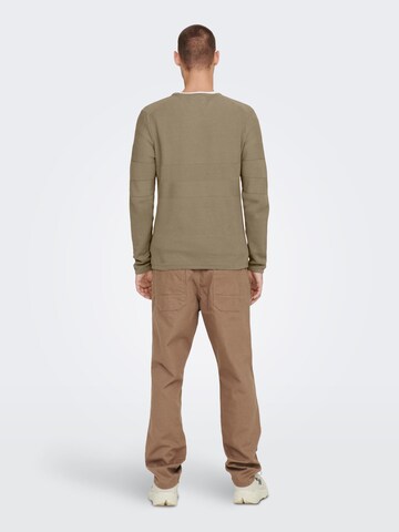 Only & Sons Pullover 'NIKO' in Beige