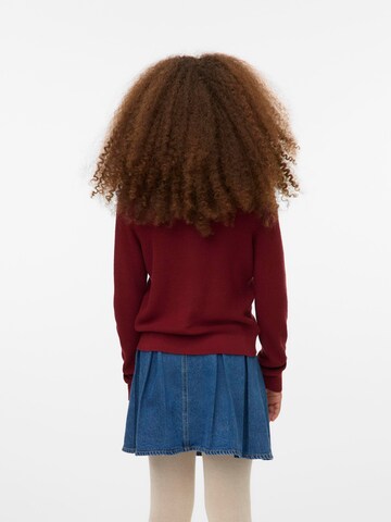 Vero Moda Girl Gebreid vest 'VMNEWLEX' in Rood