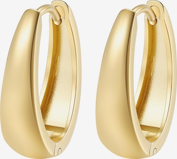 Boucles d'oreilles 'Bold Dome Hoop' Hey Happiness en or : devant