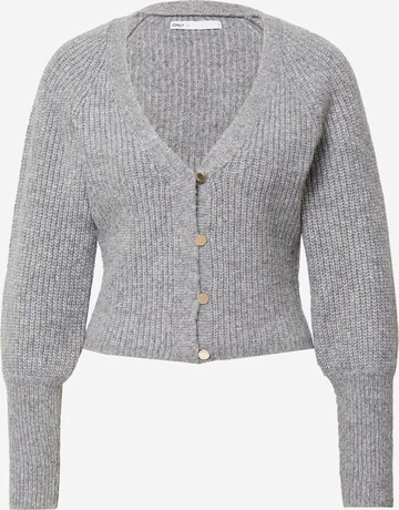 Cardigan 'ALLIE' ONLY en gris : devant