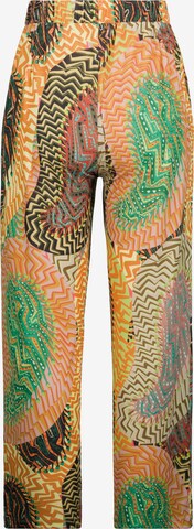 Wide Leg Pantalon Ulla Popken en mélange de couleurs