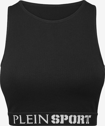 Bustino Reggiseno sportivo di Plein Sport in nero: frontale