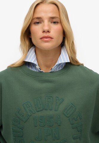 Superdry Sweatshirt 'Athletic Essentials' in Groen
