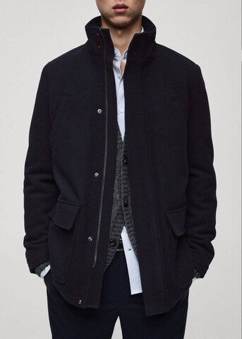 MANGO MAN Mantel 'Ray' in Blau
