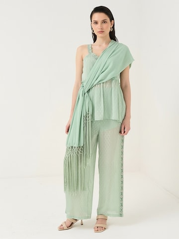 Camomilla Italia Wide leg Broek 'Paki' in Groen