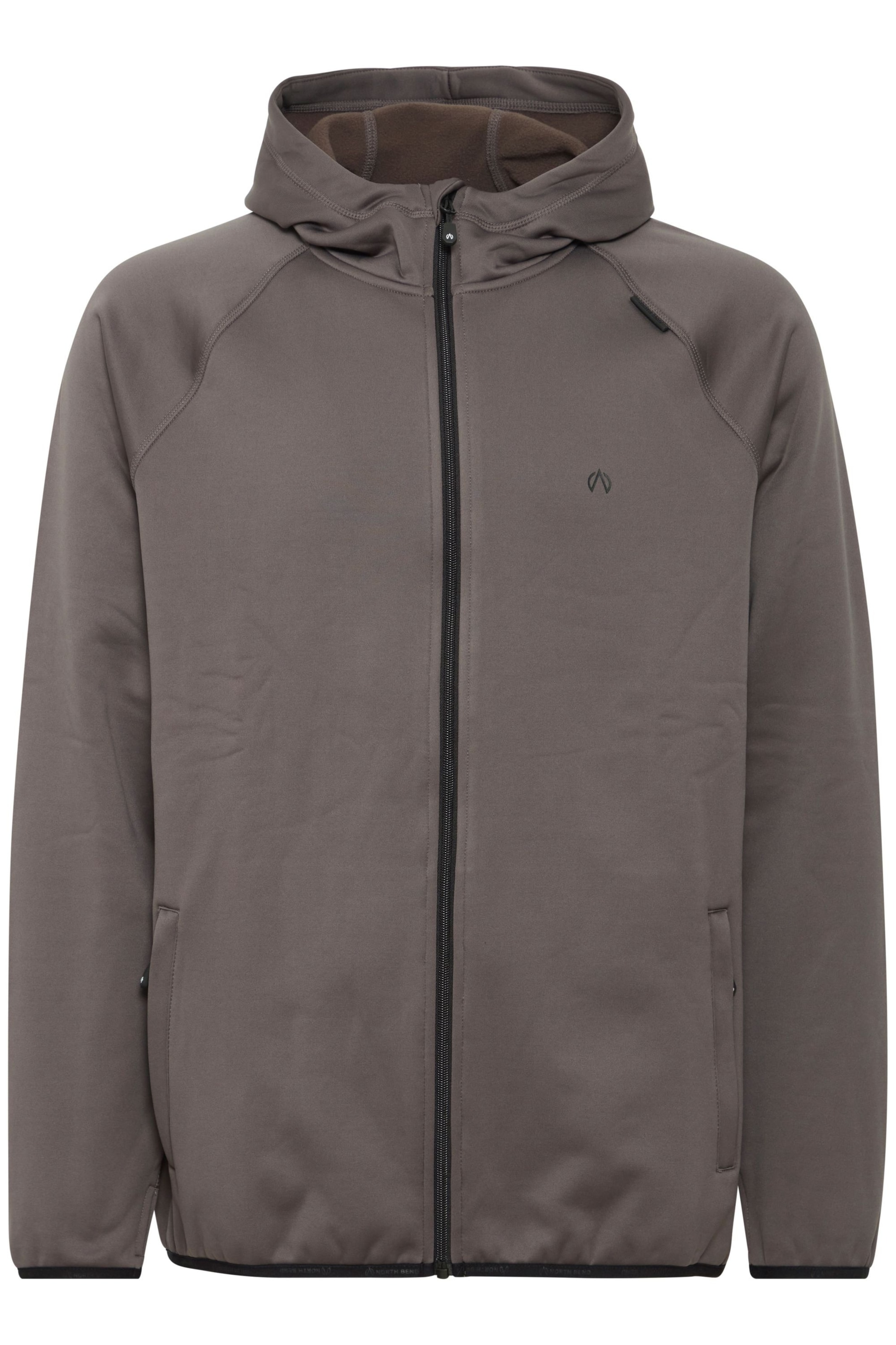 Giacca di pile 'Bartos' di North Bend in grigio: frontale