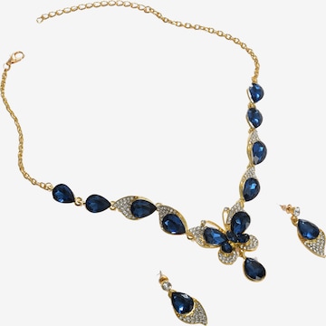 SOHI - Conjunto de joyería 'Kiera' en azul: frente