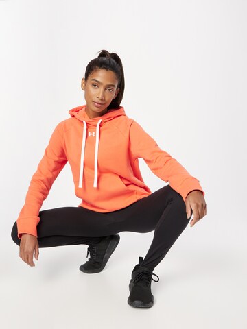 UNDER ARMOUR Athletic Sweatshirt 'Rival' in Orange