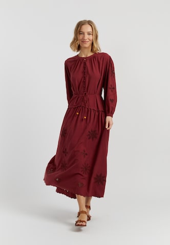 Chinti & Parker Jurk in Rood: voorkant