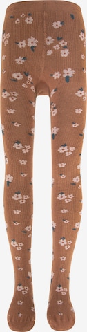 EWERS Tights 'Streublümchen' in Brown: front