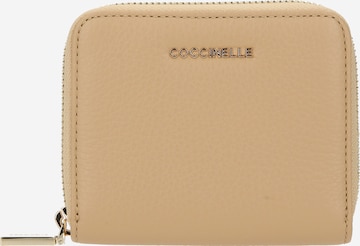 Porte-monnaies Coccinelle en beige : devant