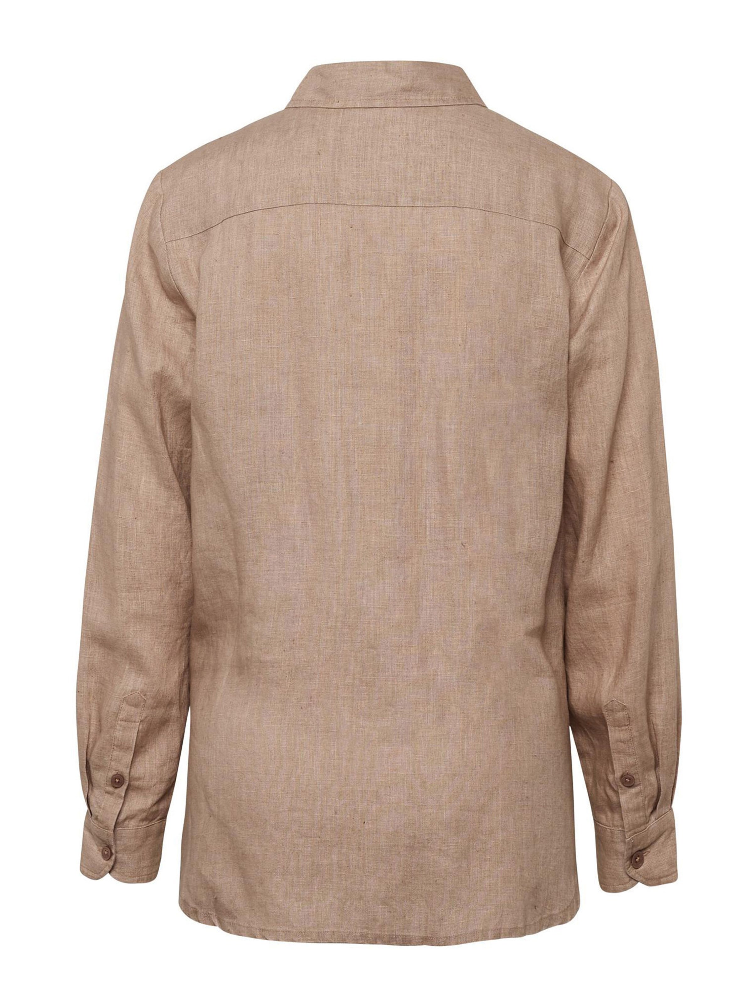 Goldner Bluse in Beige