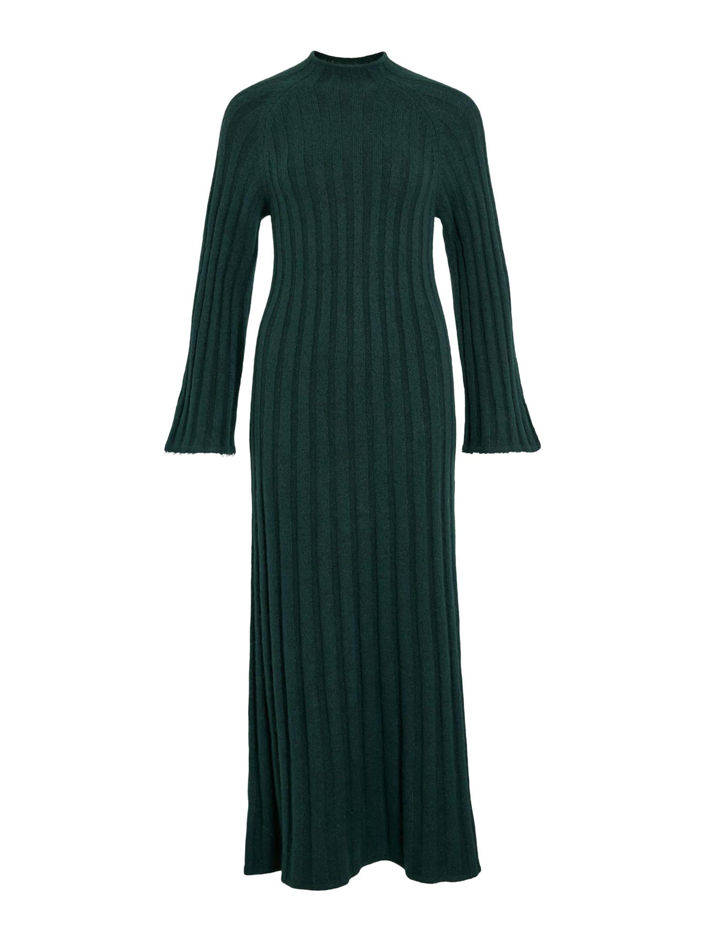 VILA Knitted dress 'CLEO' in Green: front
