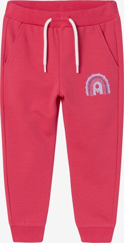 Tapered Pantaloni 'BELLA' di NAME IT in rosso: frontale