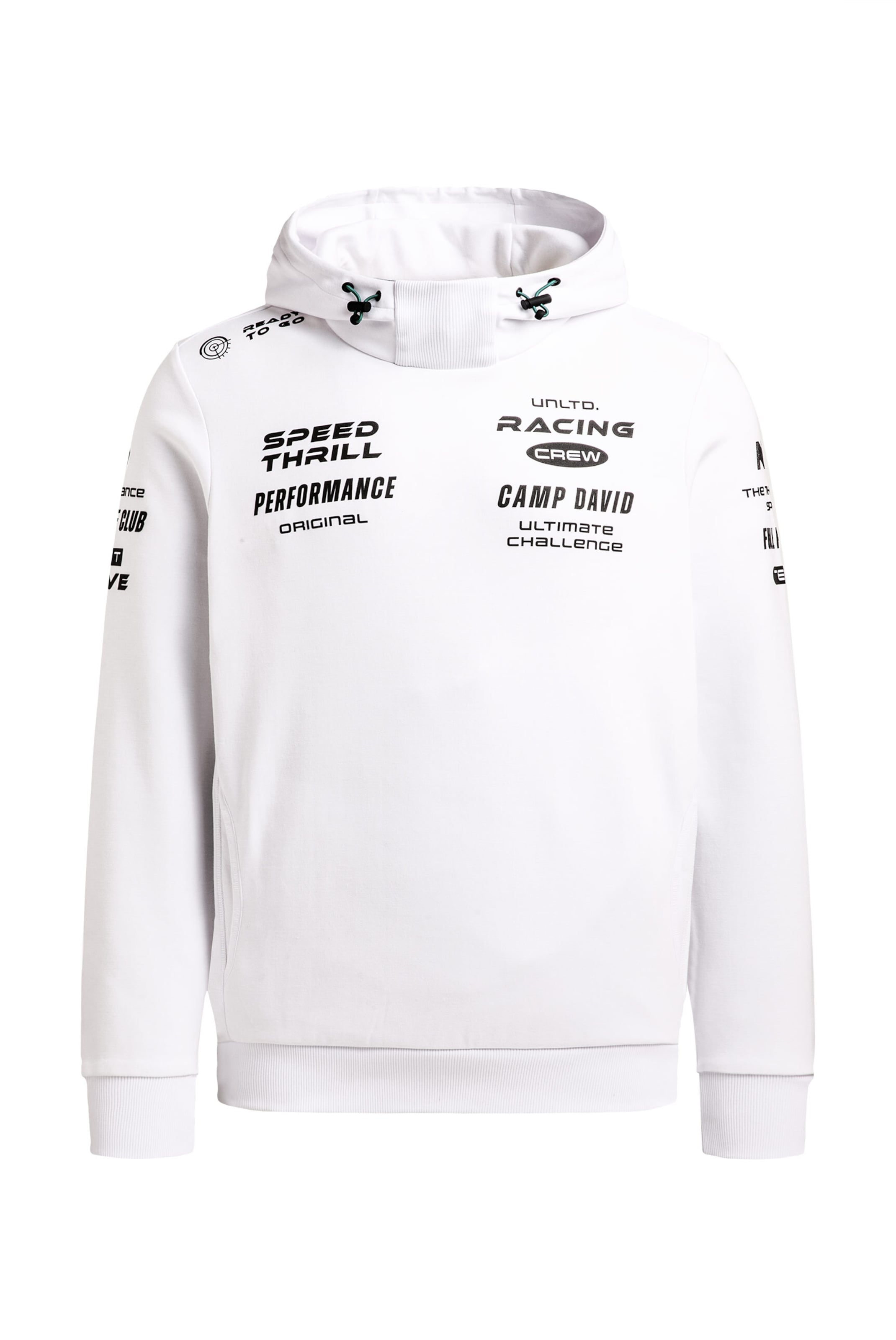 CAMP DAVID Sweatshirt in White: front