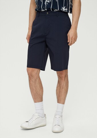 s.Oliver Regular Chino 'Detroit' in Blauw: voorkant