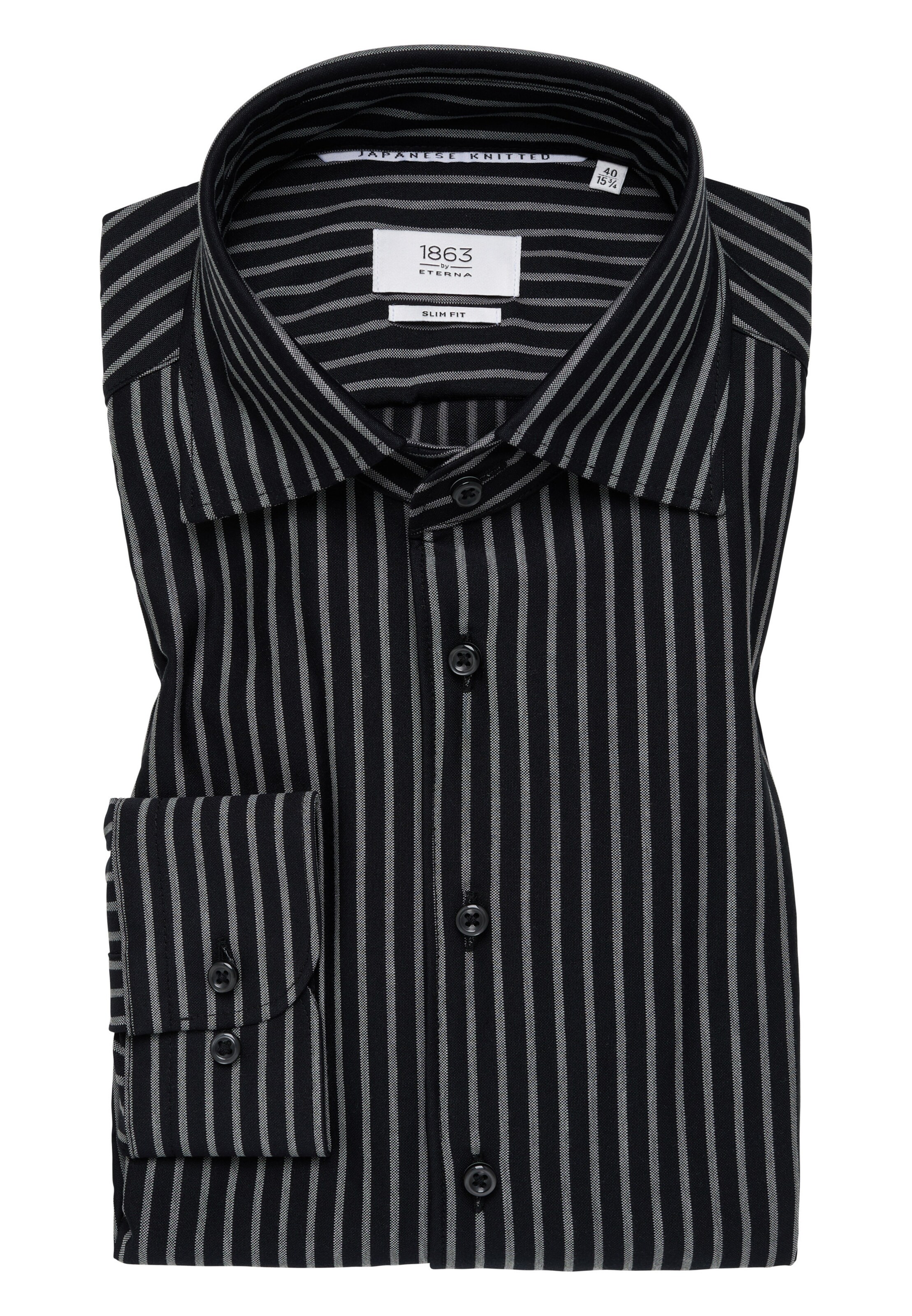 ETERNA Slim fit Business shirt in Grey