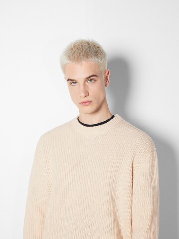 Bershka Pullover in Beige