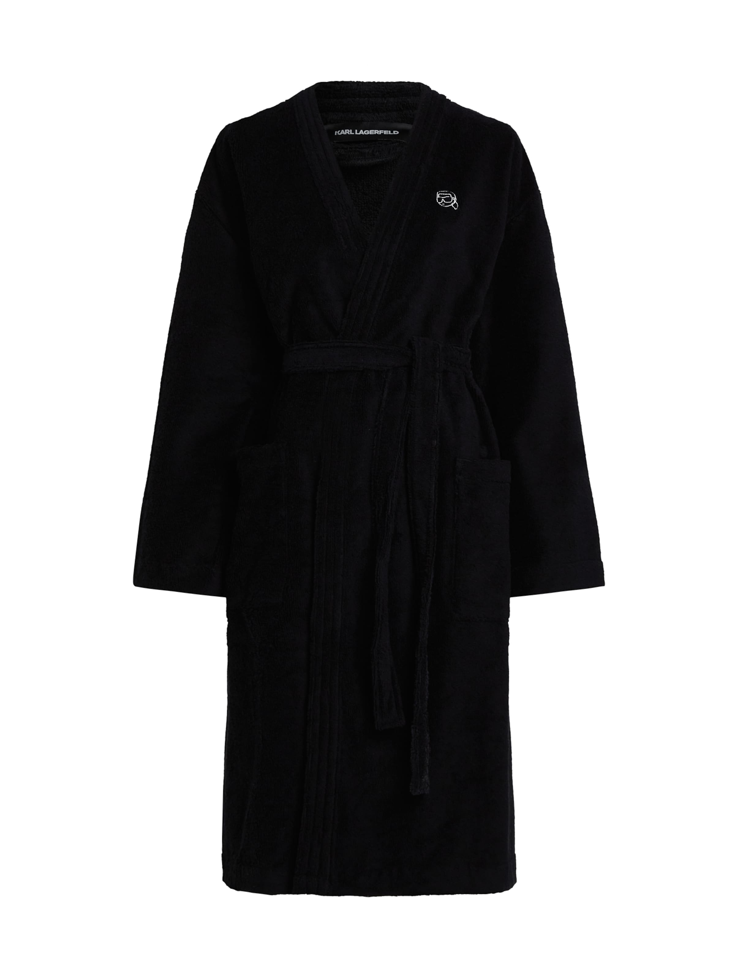 Peignoir long IKON Karl Lagerfeld en Noir ABOUT YOU