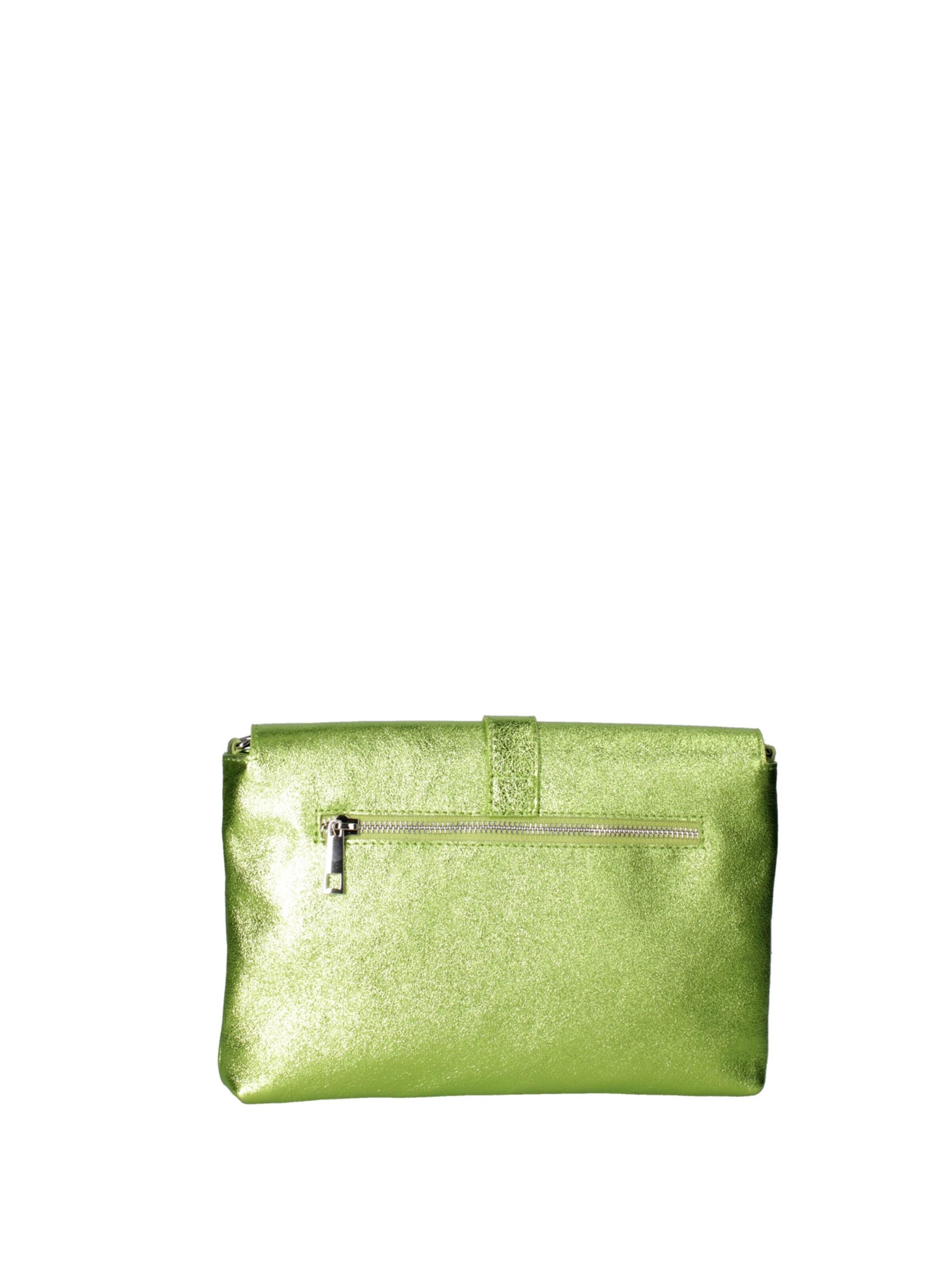 Pochette 'Pochette Donna Vera Pelle Laminato - Tracolla Regolabile' di Viola Castellani in verde