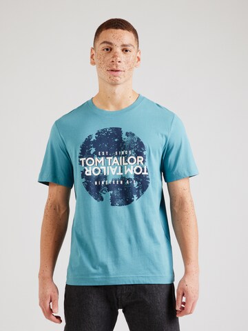 TOM TAILOR T-Shirt in Blau: Vorderseite