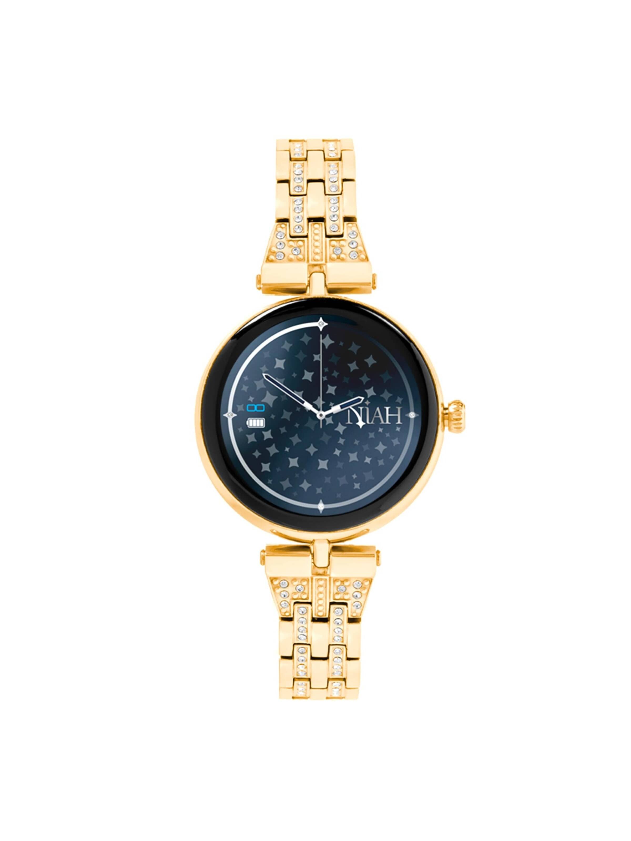 Montre digitale 'Smartwatch Lyra Medium Mesh Gold' Techmade en or : devant