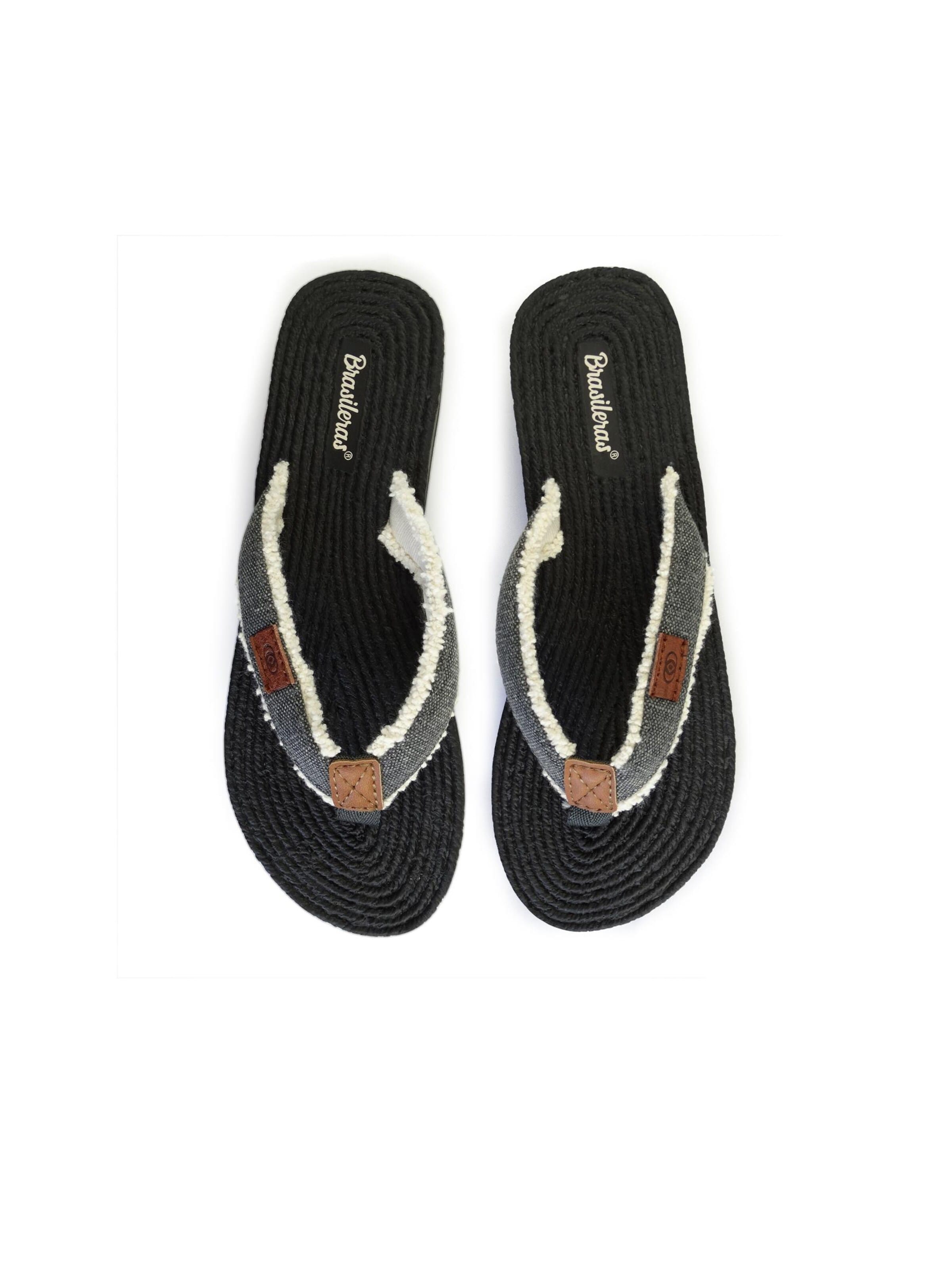 Brasileras - Zapatos para playa y agua 'Lino' en negro
