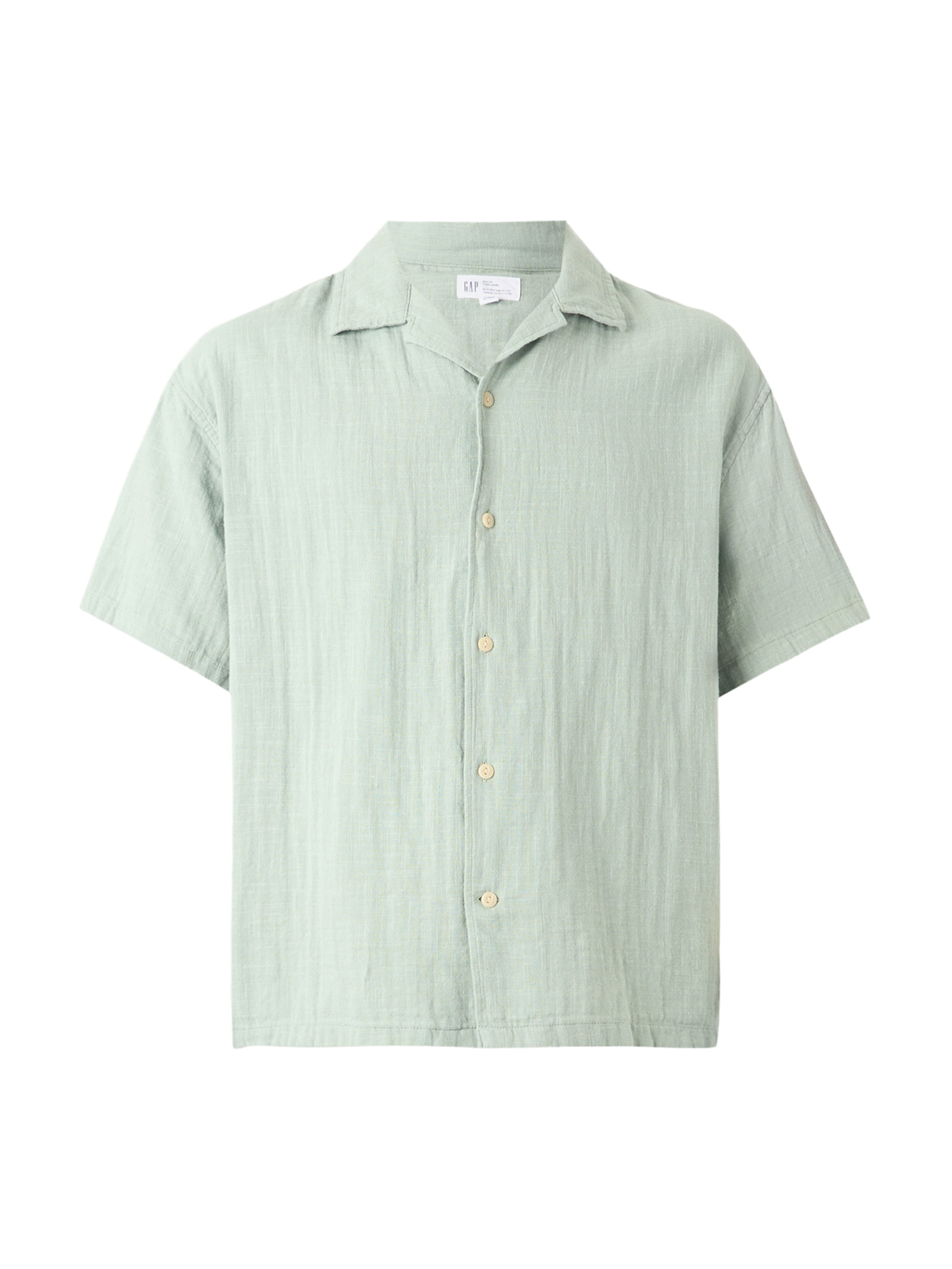 GAP Классический крой Рубашка в Зеленый: спереди
