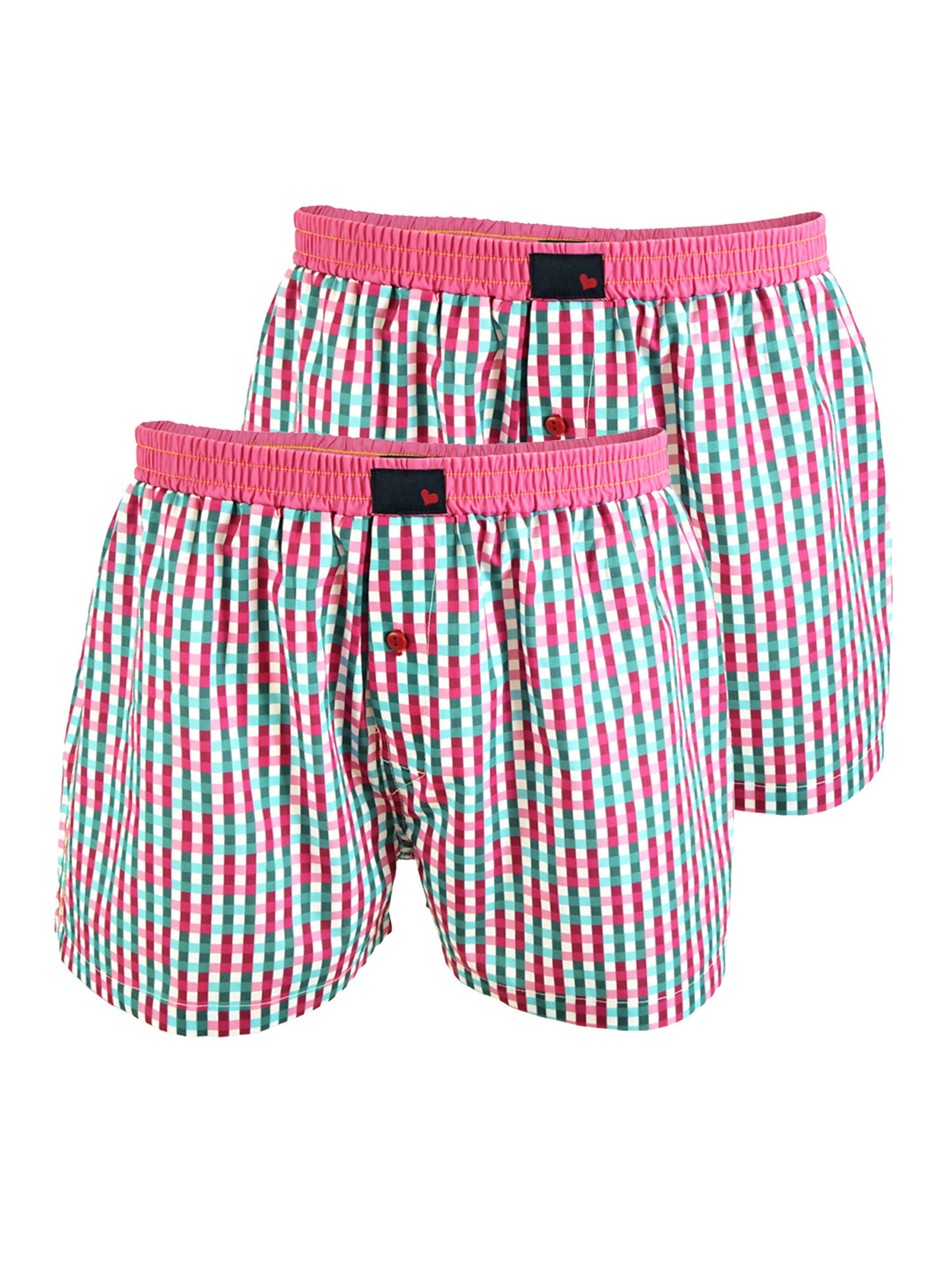 UNABUX Boxershorts 'Flying Falcon' in Roze: voorkant