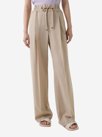 BOGNER Loosefit Bundfaltenhose 'Ella' in Beige: Vorderseite