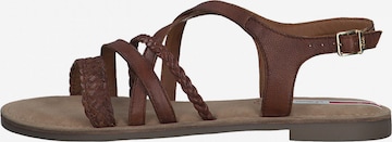 s.Oliver Sandalen met riem in Bruin